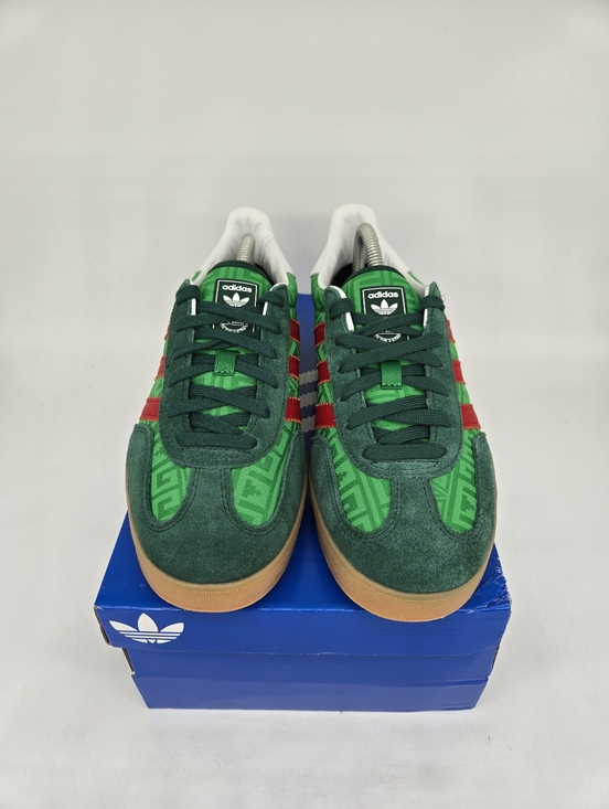 adidas Women's Gazelle Indoor IH9647 Green Red Mexico Shoes Size 9 New - Picture 2 of 8